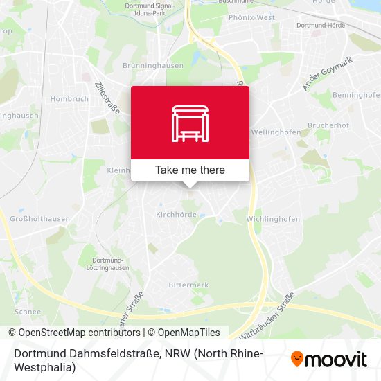 Dortmund Dahmsfeldstraße map