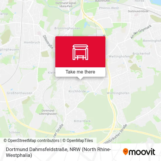Dortmund Dahmsfeldstraße map