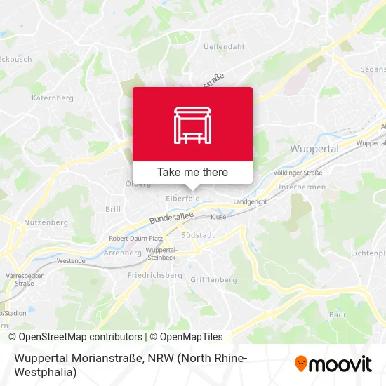 Wuppertal Morianstraße map