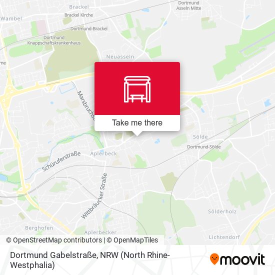 Dortmund Gabelstraße map