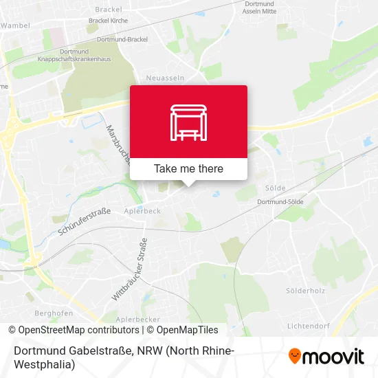 Dortmund Gabelstraße map