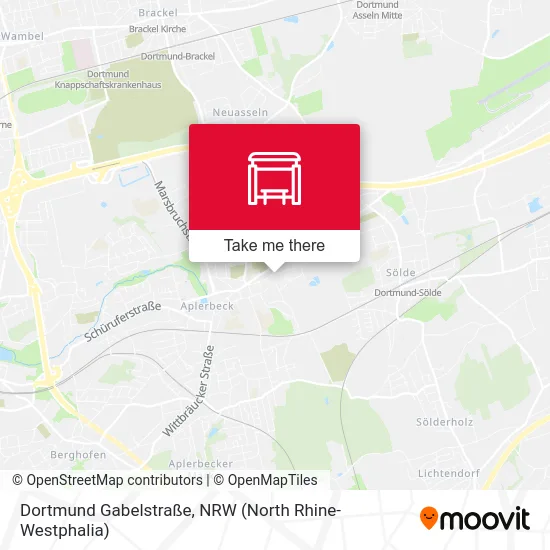 Dortmund Gabelstraße map