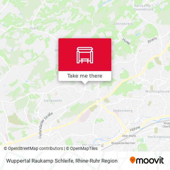 Wuppertal Raukamp Schleife map