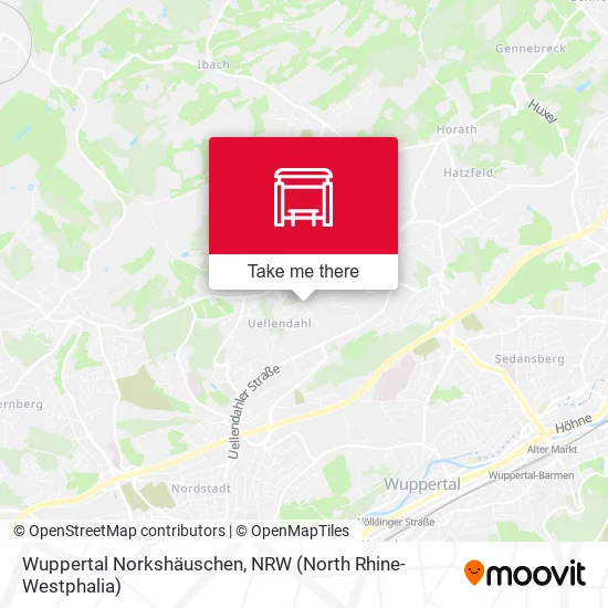 Карта Wuppertal Norkshäuschen