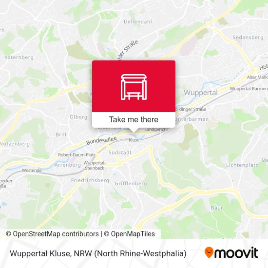 Карта Wuppertal Kluse