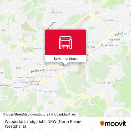 Карта Wuppertal Landgericht
