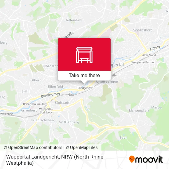 Карта Wuppertal Landgericht