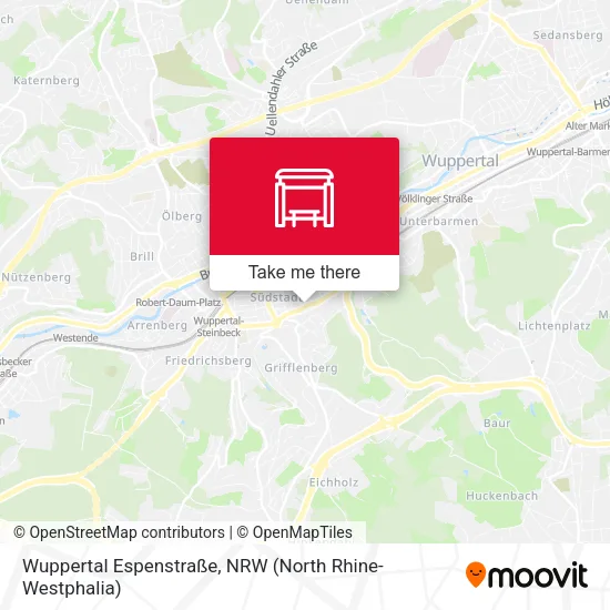 Карта Wuppertal Espenstraße
