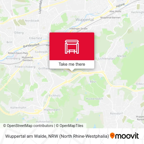 Карта Wuppertal am Walde