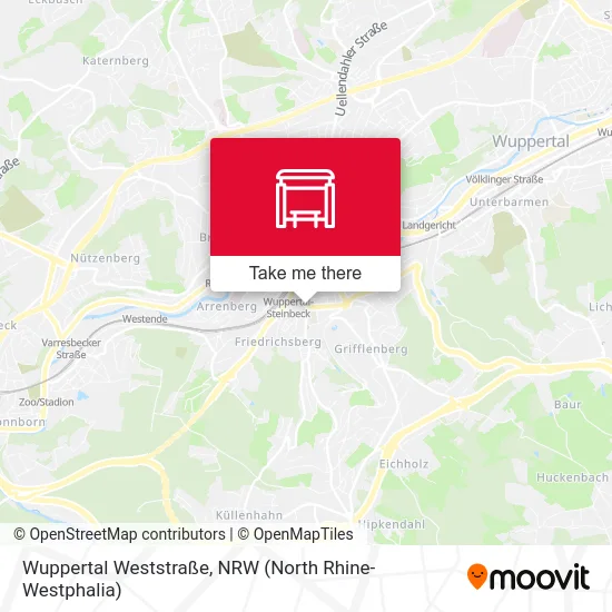 Карта Wuppertal Weststraße