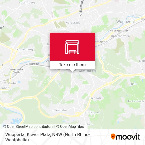 Wuppertal Klever Platz map