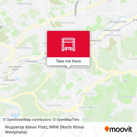 Wuppertal Klever Platz map