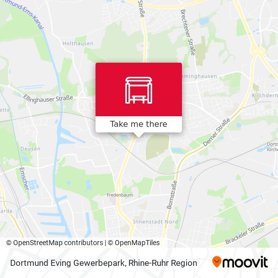 Dortmund Eving Gewerbepark map