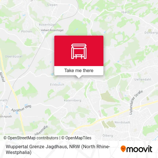 Карта Wuppertal Grenze Jagdhaus