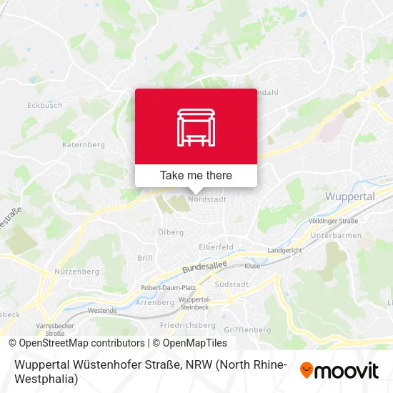 Карта Wuppertal Wüstenhofer Straße