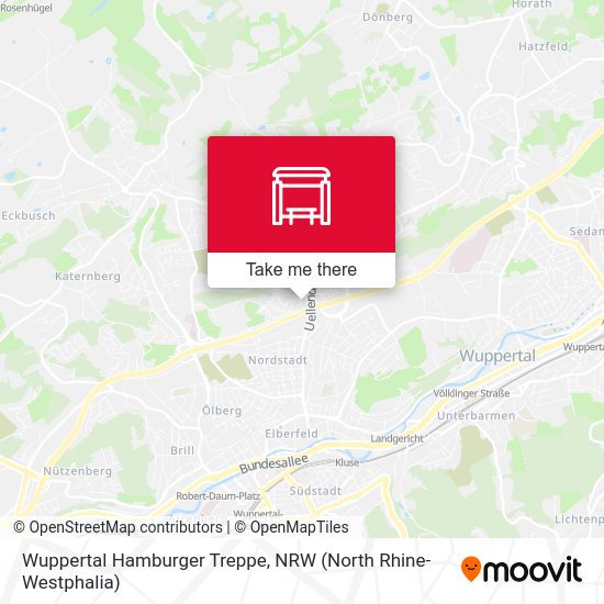 Wuppertal Hamburger Treppe map