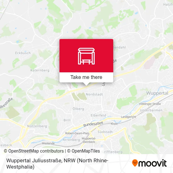 Wuppertal Juliusstraße map