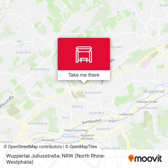 Wuppertal Juliusstraße map