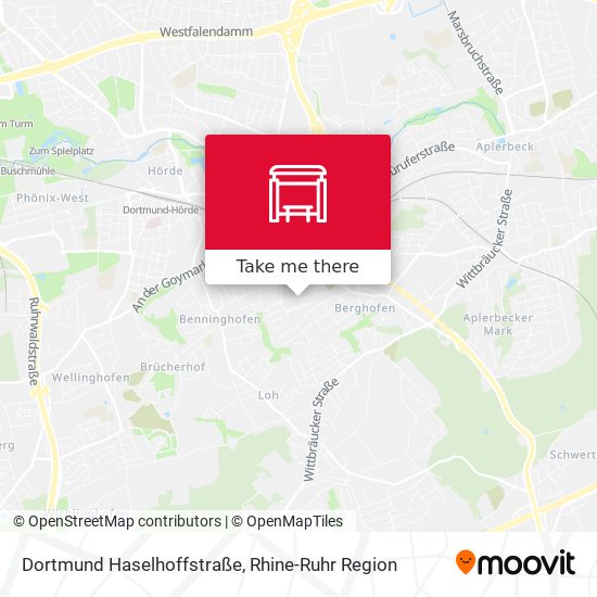 Dortmund Haselhoffstraße map