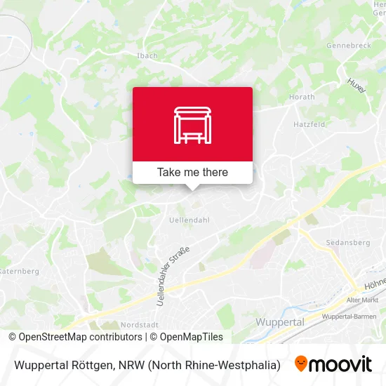 Карта Wuppertal Röttgen