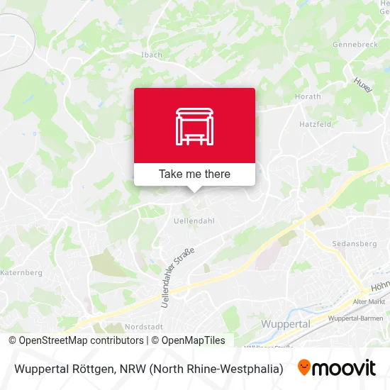 Wuppertal Röttgen map