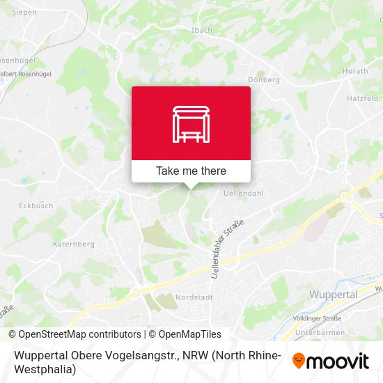 Карта Wuppertal Obere Vogelsangstr.