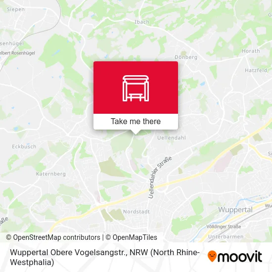 Карта Wuppertal Obere Vogelsangstr.