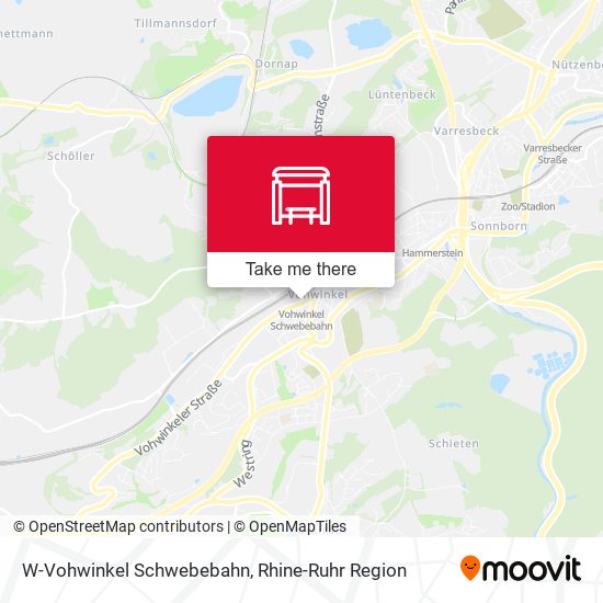 W-Vohwinkel Schwebebahn map