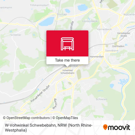 W-Vohwinkel Schwebebahn map
