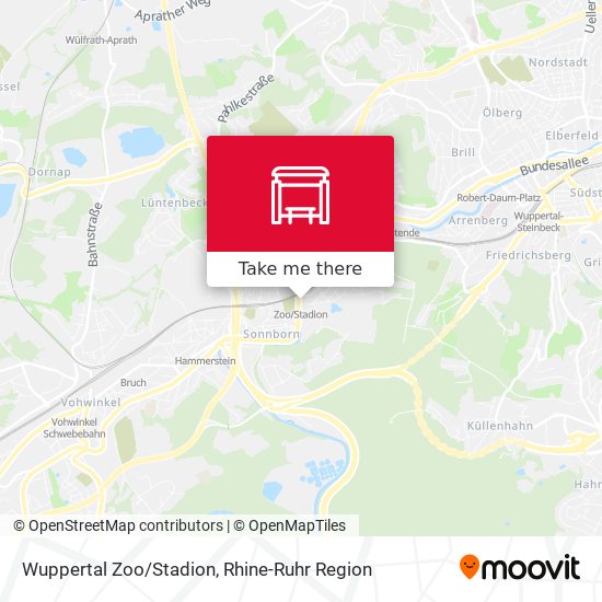 Wuppertal Zoo/Stadion map