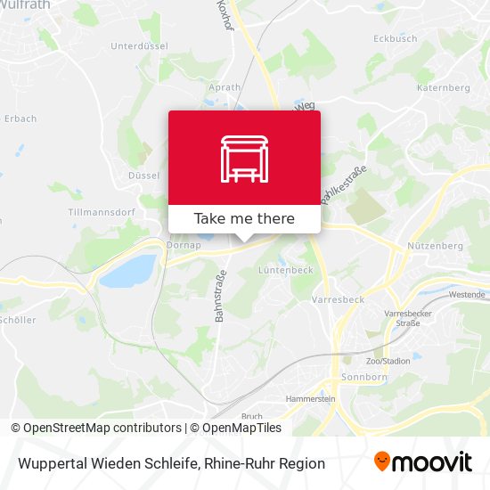 Wuppertal Wieden Schleife map
