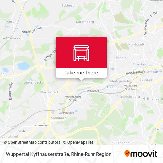 Wuppertal Kyffhäuserstraße map