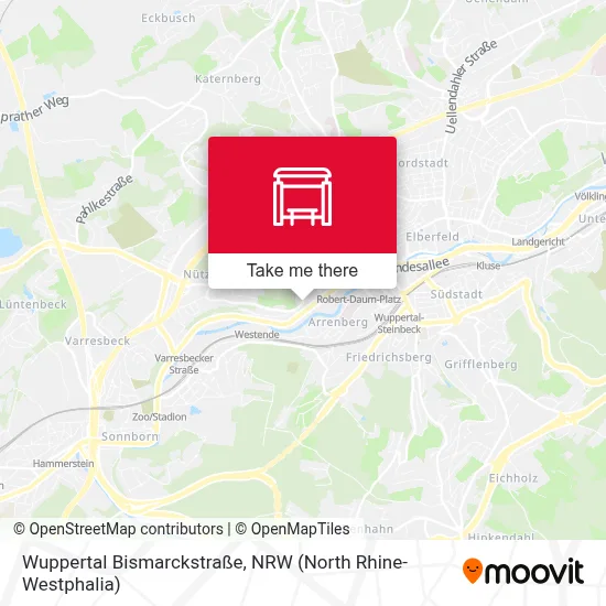 Wuppertal Bismarckstraße map