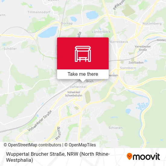 Wuppertal Brucher Straße map