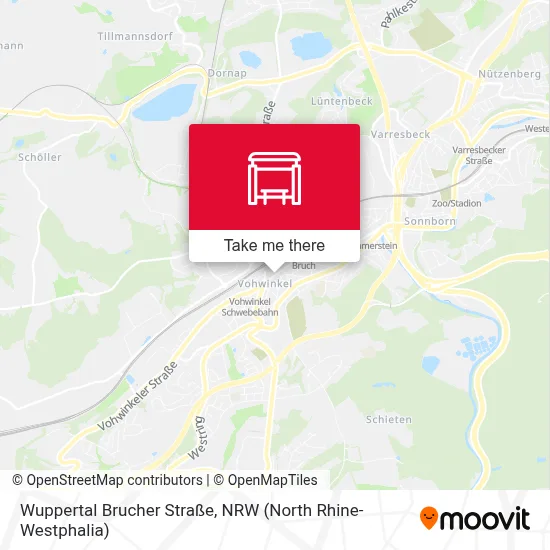 Wuppertal Brucher Straße map