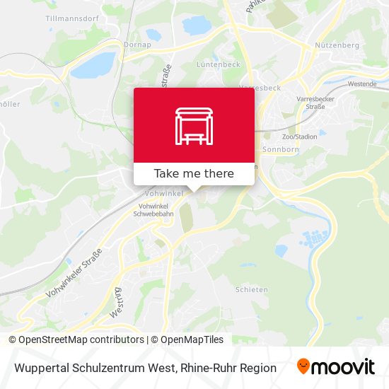Wuppertal Schulzentrum West map