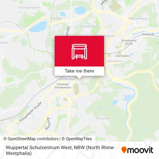 Wuppertal Schulzentrum West map