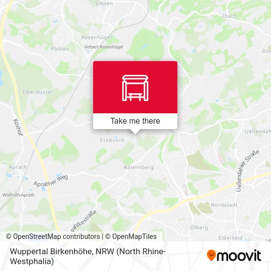 Карта Wuppertal Birkenhöhe