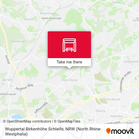 Карта Wuppertal Birkenhöhe Schleife