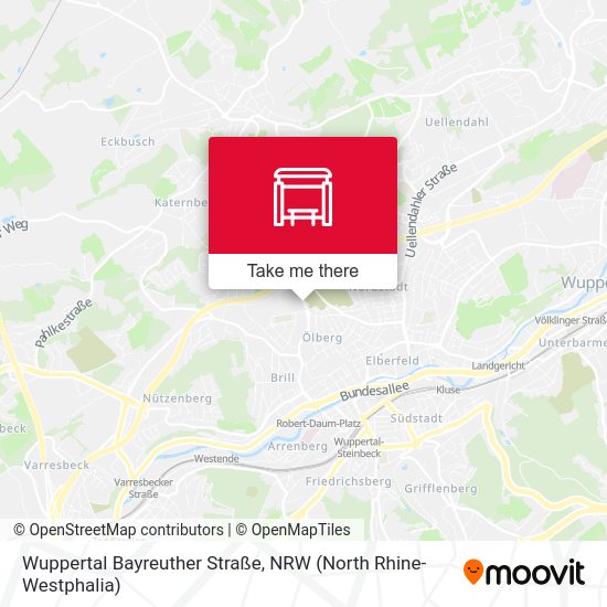 Wuppertal Bayreuther Straße map