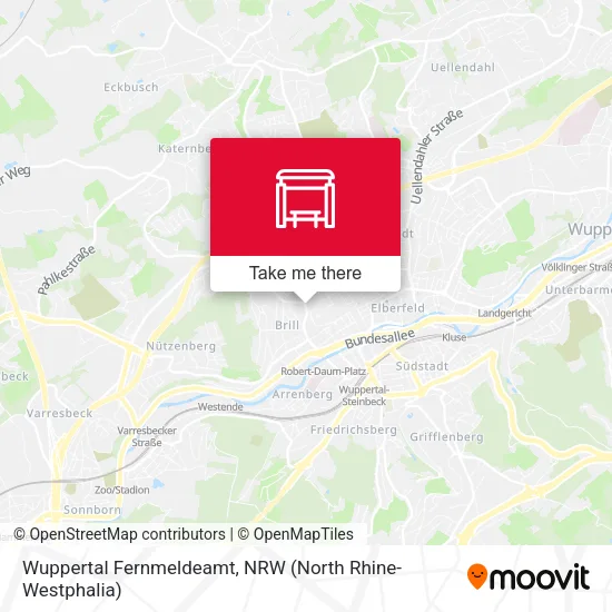 Карта Wuppertal Fernmeldeamt