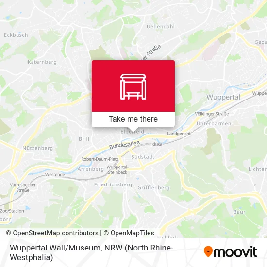 Wuppertal Wall/Museum map