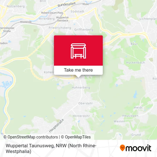 Wuppertal Taunusweg map