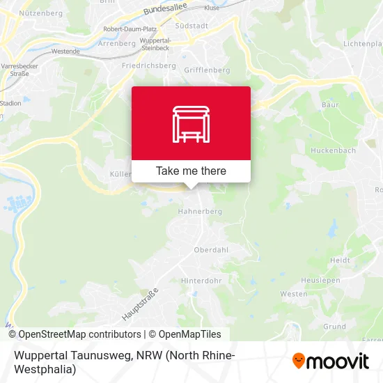 Wuppertal Taunusweg map