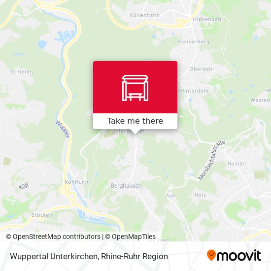 Wuppertal Unterkirchen map