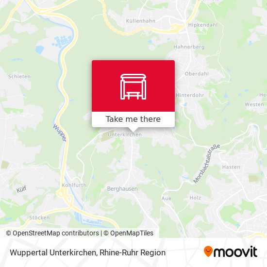 Wuppertal Unterkirchen map