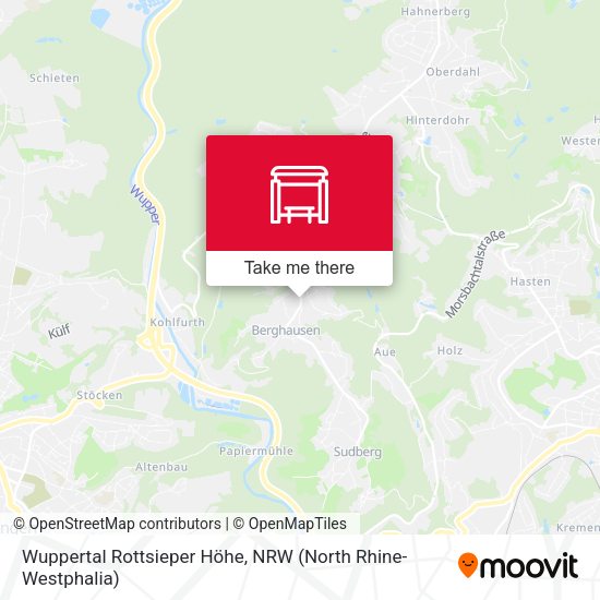 Карта Wuppertal Rottsieper Höhe