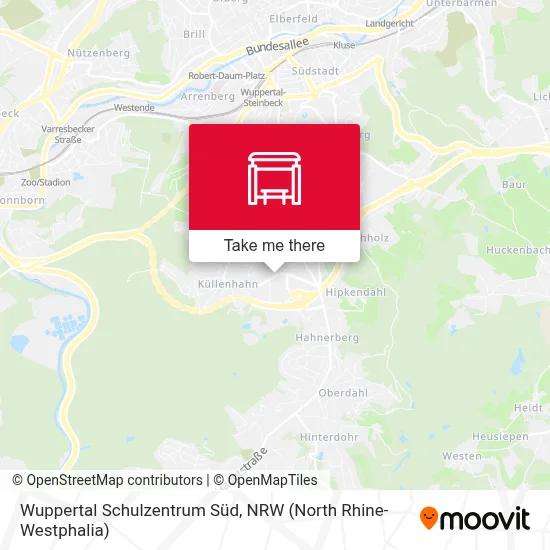 Wuppertal Schulzentrum Süd map