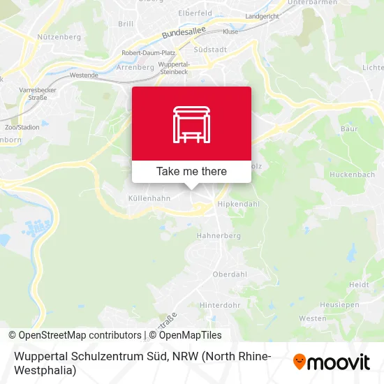 Wuppertal Schulzentrum Süd map
