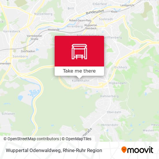Wuppertal Odenwaldweg map